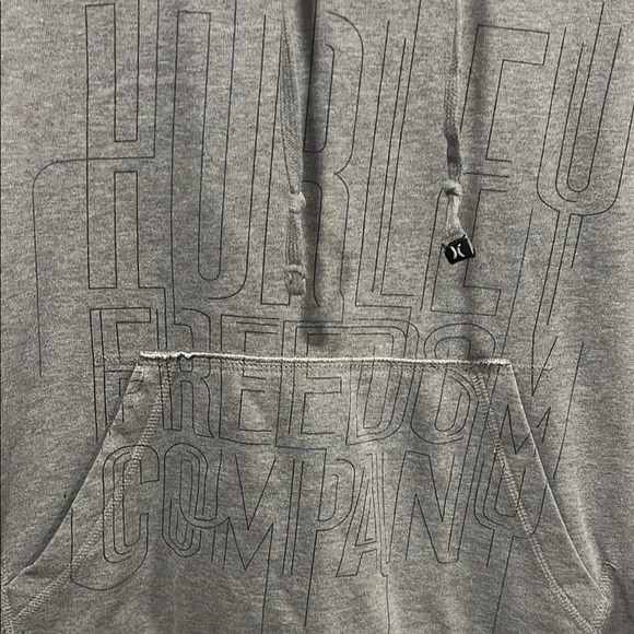 Hurley Gray Sweatshirt Hoodie Relaxed Fit - Picture 2 of 8